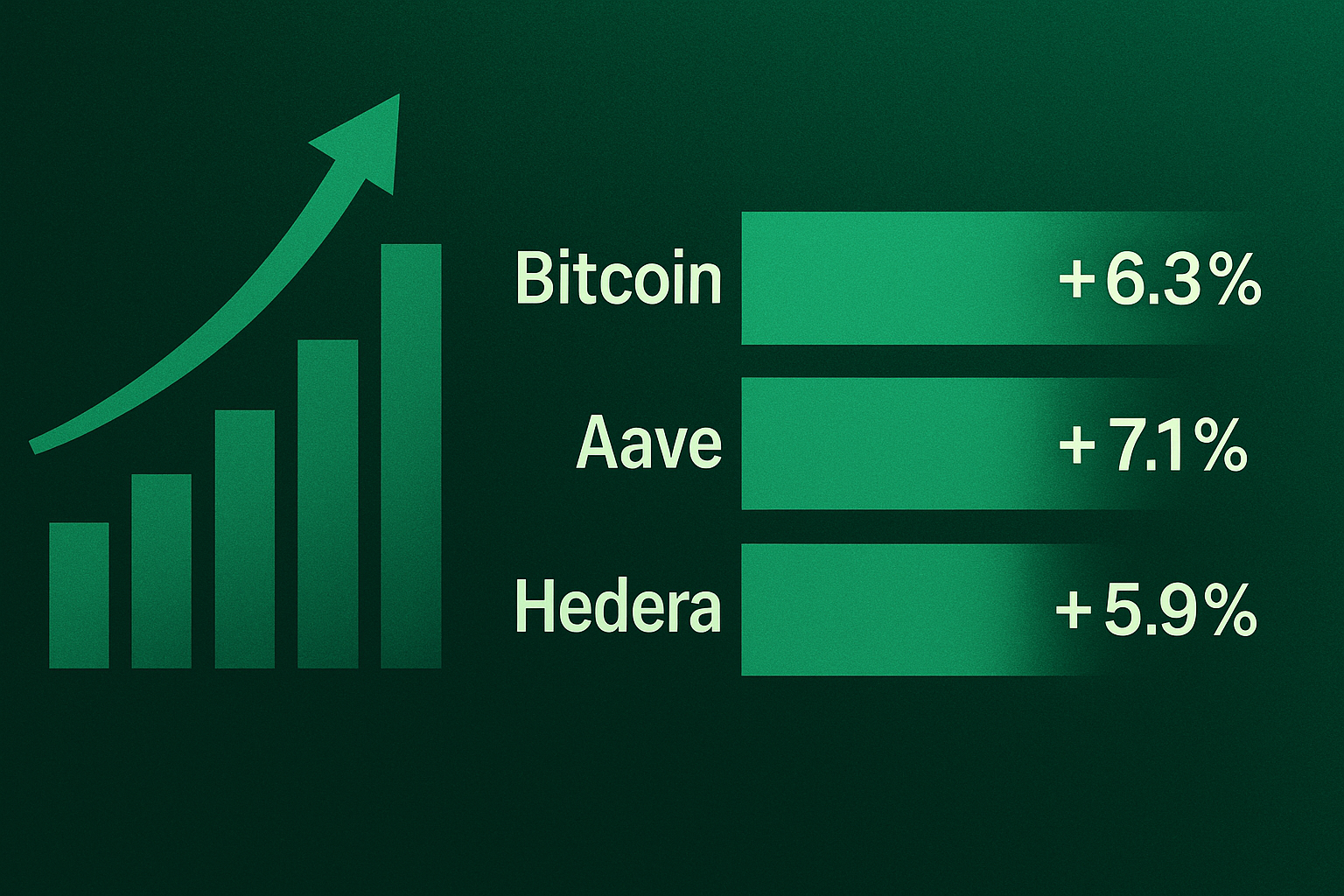Aave Pops, HBAR Tags Along: CoinDesk 20 Shakes Off Thursday Blues in a Late-Night Surge