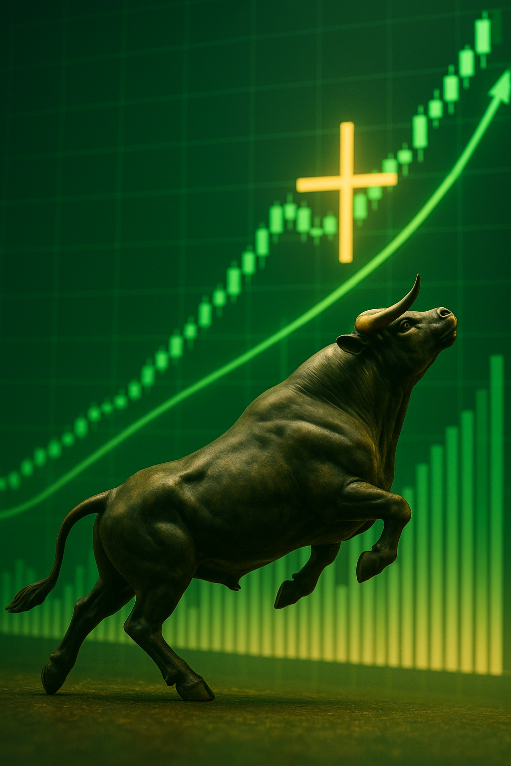 Bitcoin Smashes Through $57K—Bulls Roar Back as Golden Cross Lights the Way