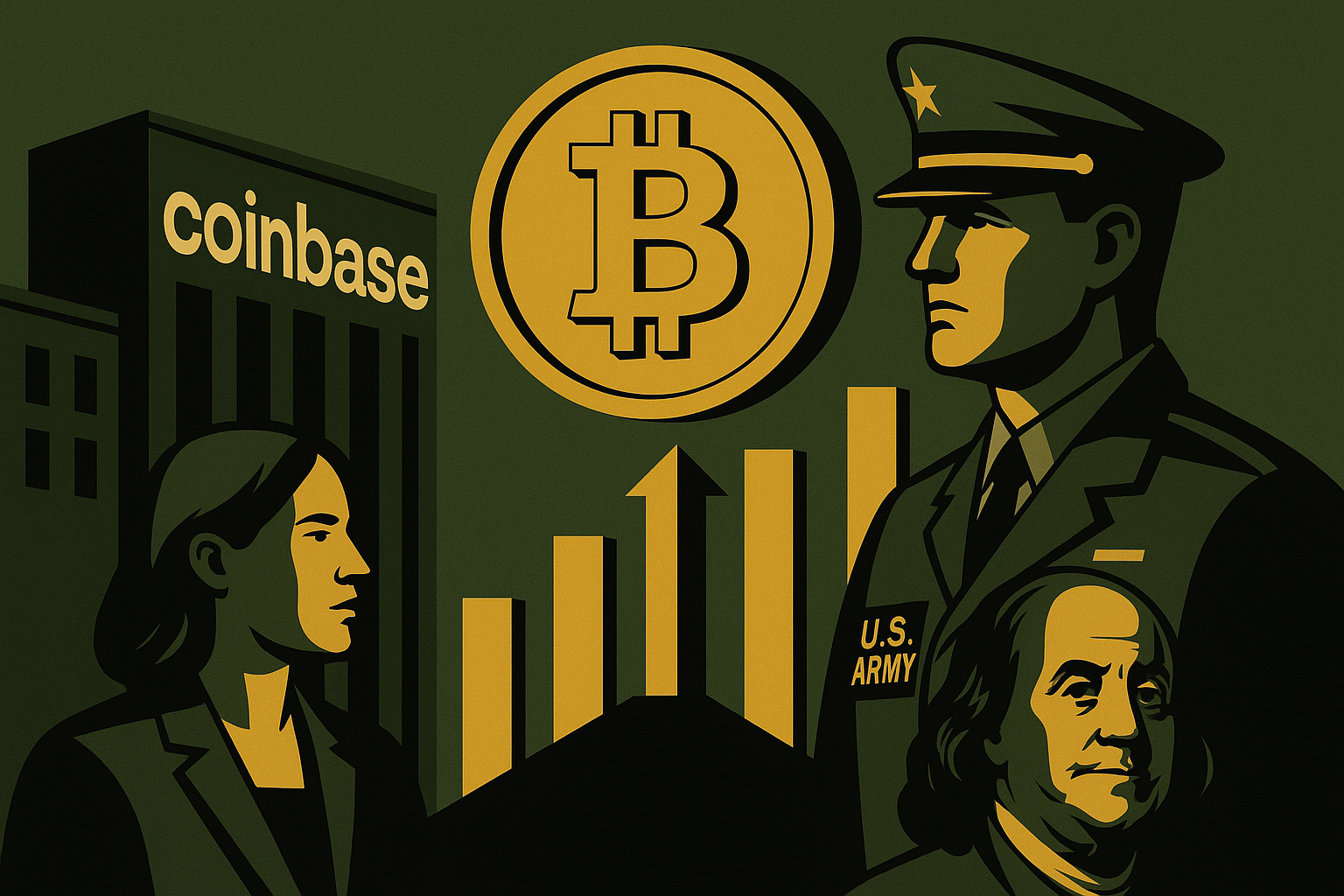 Coinbase Puts Its Logo on the Tanks—Cypherpunks Are Not Amused