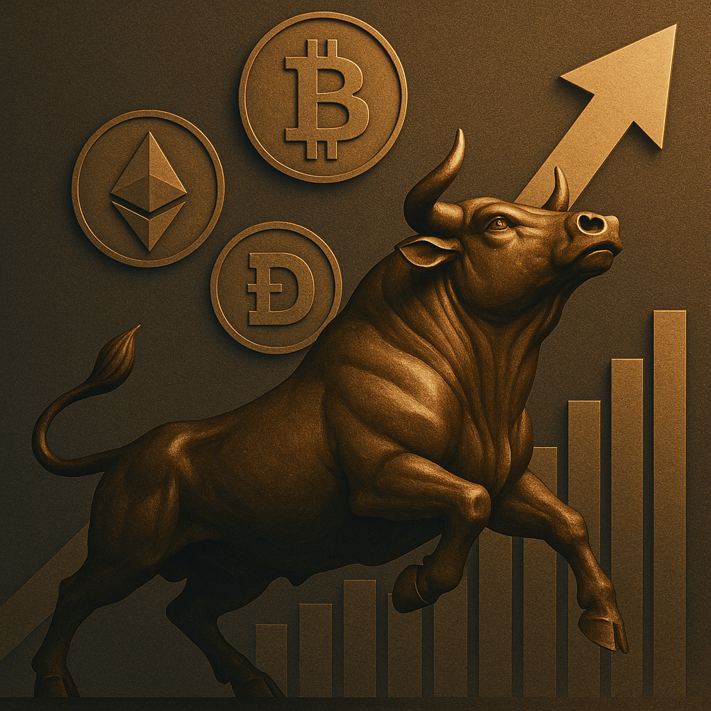 When Bitcoin Sparks a Rally: The Surprising Surge of Ether and DOGE